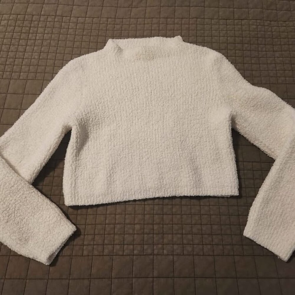 Aerie AE Marshmallow Lounge TOP ONLY White Size Large
